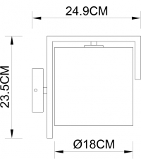 Нарушена упаковка!  <618710> Бра Arte Lamp Aperol A5031AP-1SS