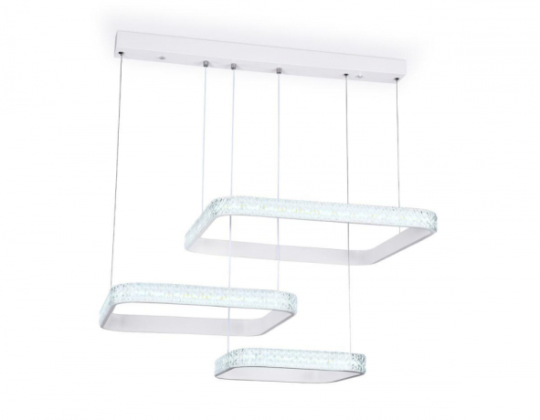 Подвесная светодиодная диммируемая люстра с пультом ДУ Ambrella light FA6165 WH 