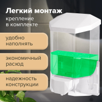 Дозатор для жидкого мыла LAIMA PROFESSIONAL ORIGINAL, НАЛИВНОЙ, 0,5 л, прозрачный, 605772 (605772)
