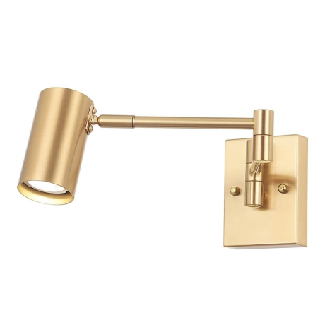 Нарушена упаковка!  <645977> Спот Crystal Lux Felix AP1 Brass