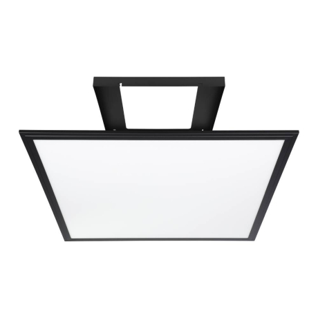 900819 Потолочный светильник  SALOBRENA 1, 33W (LED), 4000K, 4700lm, L595, B595, H50, алюминий, сталь, черный / пластик, белый Eglo 