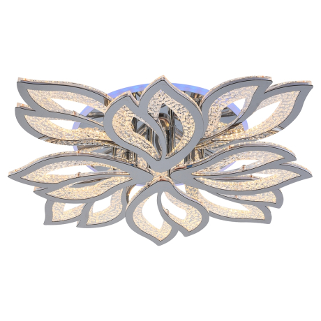 Светодиодная диммируемая люстра с ПДУ Profit Light 8045/4+4 CHR 