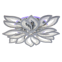 Светодиодная диммируемая люстра с ПДУ Profit Light 8045/4+4 CHR