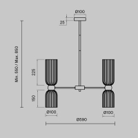 Подвесной светильник Maytoni MOD302PL-10W Antic