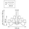 Подвесная люстра LightStar Diafano 758214 