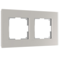 Рамка на 2 поста Senso (дымчатый, стекло soft-touch) W0023117 Werkel (a067415)
