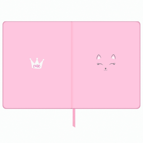 Нарушена упаковка! <289877> Дневник 1-11 класс 48 л., кожзам (твердая), печать, глиттер, ЮНЛАНДИЯ, "КОШЕЧКА", 105940 (105940)