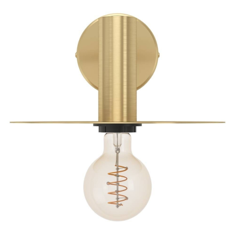 900733 Бра (настенный светильник) ESCANDELL, 1X40W (E27), H120, сталь, черный, матовая латунь 