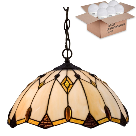 Подвесной светильник с лампочками Velante 832-806-02+Lamps E27 P45 