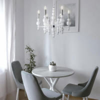 8260/6 MODERNI LN26 белый/хром, металл Люстра E14 6*40W 220V NANA LUMION