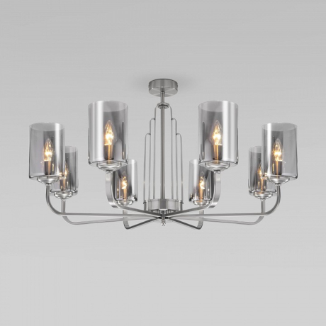 Люстра на штанге Eurosvet Defi 60138/8 сатин-никель 