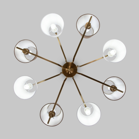 Люстра на штанге с тканевыми абажурами Eurosvet Ozark 60149/8 (a064981) 