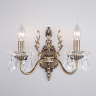 Бра Eurosvet Elisha 3281/2 античная бронза/прозрачный хрусталь Strotskis 