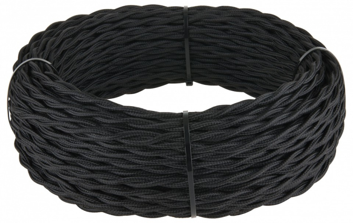 Провод электропитания Werkel Ретро 2х2,5 (черный) W6452308