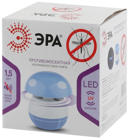 Противомоскитная ультрафиолетовая лампа (голубой) (12/144) ERAMF-04 Эра Б0038601