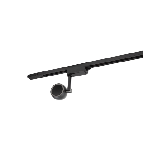 Однофазный LED светильник 11W 3000К для трека Denkirs DK6404-BK 