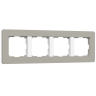 Рамка на 4 поста Split (дымчатый/белый, soft-touch) W0043067 Werkel (a067264)