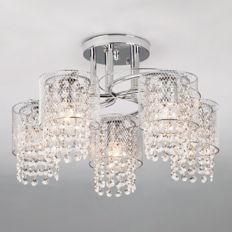 Люстра на штанге Eurosvet Bonnie 30137/5 хром 