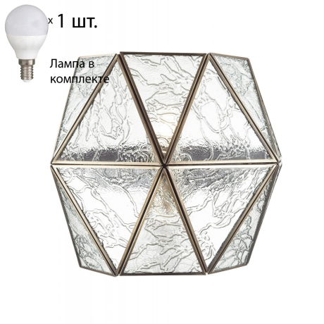 Настенный светильник с лампочкой Favourite Osten 2925-1W+Lamps E14 P45 