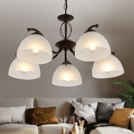 Люстра подвесная с Led лампочками в комплекте Rivoli Б0054758+Lamps 