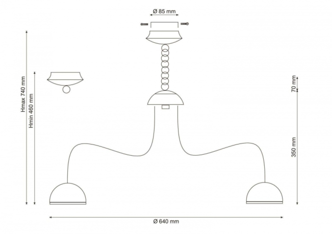 Natura 064.8 LED Подвесная люстра Lucia Tucci 