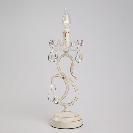 Настольная лампа декоративная Eurosvet Etna 12205/1T белый Strotskis