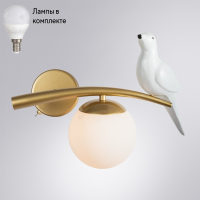 Светильник настенный с лампочкой Arte lamp A3422AP-1GO+Lamps