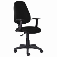 Кресло BRABIX "Comfort MG-321", регулируемая эргономичная спинка, ткань, черное, 532556 (532556)