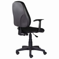 Кресло BRABIX "Comfort MG-321", регулируемая эргономичная спинка, ткань, черное, 532556 (532556)