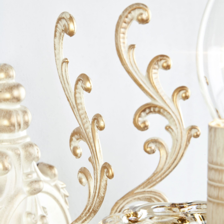 Бра Eurosvet Elisha 3281/2 белый с золотом/тонированный хрусталь Strotskis 