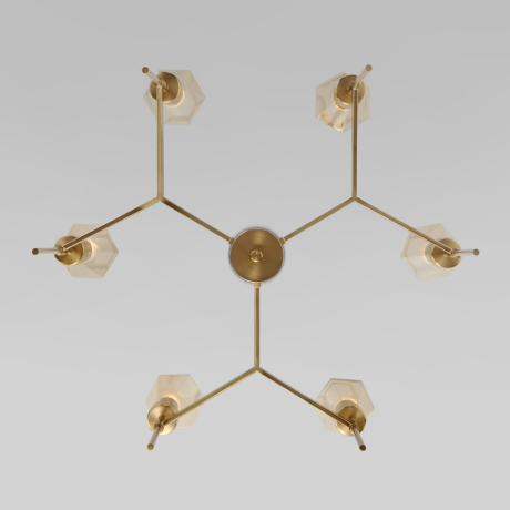 Люстра на штанге Eurosvet Prism 60143/6 латунь 