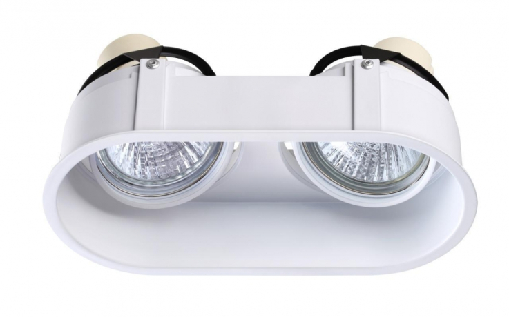 Встраиваемый светильник с лампочками Novotech Cloud 370564+Lamps Gu10 
