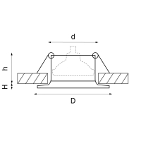 Нарушена упаковка! <376474> Встраиваемый светильник Lightstar Levigo 010021