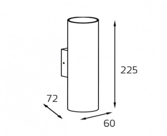 Светильник на стену с Led лампочками в комплекте Italline DANNY W2 black+Lamps 