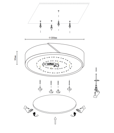 Накладной светильник Velante Velante 445-407-01 