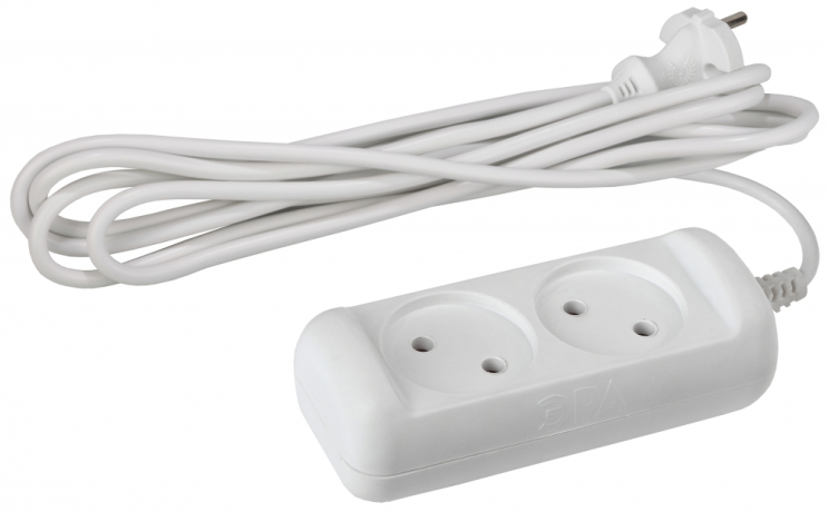 Удлинитель ЭРА U-2-5m-2x1 Б0028361