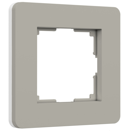 Рамка на 1 пост Split (дымчатый/белый, soft-touch) W0013067 Werkel (a067259) 