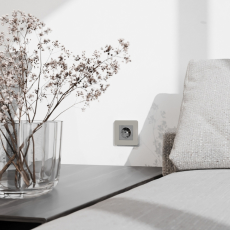 Рамка на 1 пост Split (дымчатый/белый, soft-touch) W0013067 Werkel (a067259) 