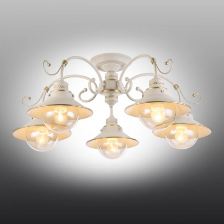 Люстра потолочная с лампочками Omnilux OML-50807-05+Lamps 