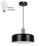 Подвесной светильник с лампочкой Arte lamp A7152SP-1BK+Lamps 