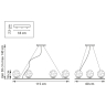 Подвесная люстра Lightstar с поддержкой Алисы, Bari 815267 