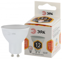 Нарушена упаковка!  <228440> LED MR16-12W-827-GU10 ЭРА (диод, софит, 12Вт, тепл, GU10) (10/100/4000) Б0040889