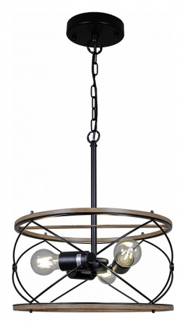 Подвесная люстра ILLUMICO WOOD IL1008-3P-05 BK WOOD