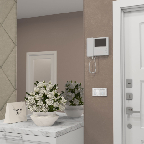 Выключатель одноклавишный с подсветкой без рамки Werkel Hammer белый W1210101