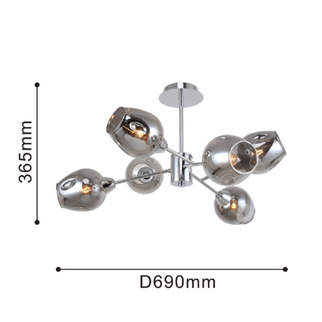 Люстра на штанге F-Promo Tilda с поддержкой Маруся 2657-6U-М 