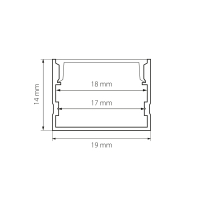 Профиль с прямоугольным рассеивателем Profiled Lightstar 419181