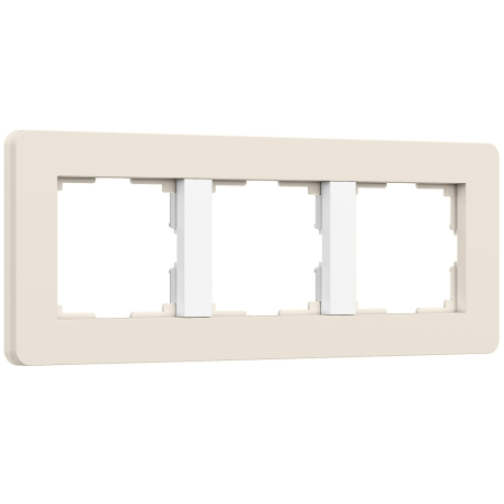 Рамка на 3 поста Split (айвори/белый, soft-touch) W0033066 Werkel (a067256) 