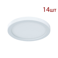 Комплект 14шт. Светильник встраиваемый светодиодный Arte lamp Mesura A7971PL-1WH-14