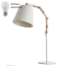 Настольная лампа в комплекте с лампочкой  Arte lamp A5700LT-1WH+Lamps 