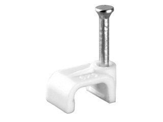 Volsten V02-6W-2-06-050 (Скоба пластиковая плоская 6 мм (50шт.)) 